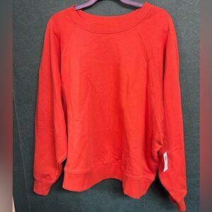NWT 2X Old Navy Bright Orange Crewneck Sweatshirt